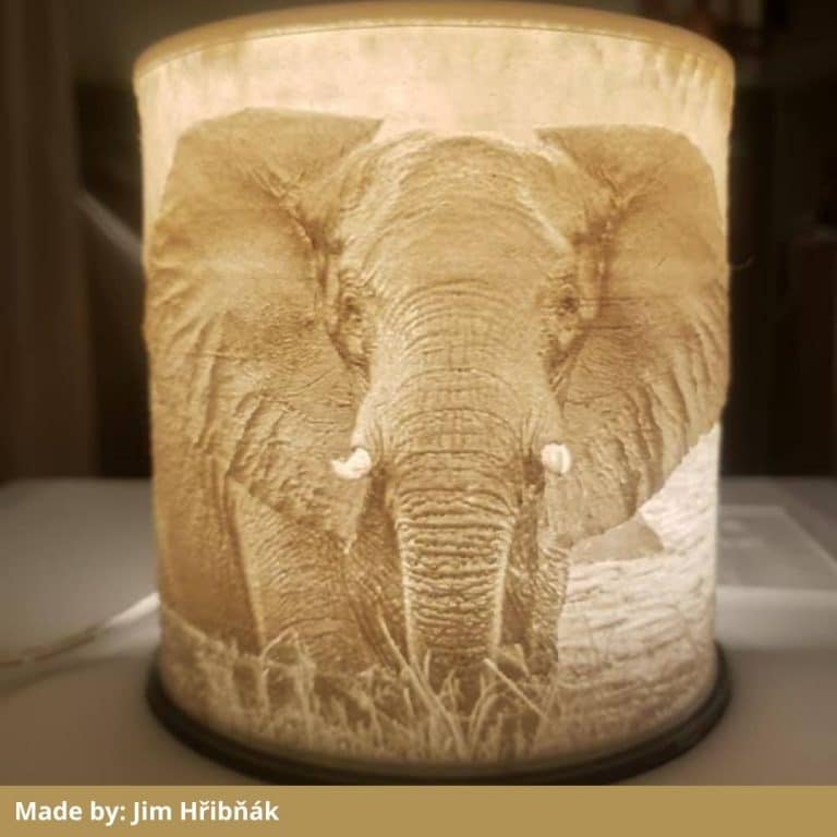 Eryone matte white filament lithophane