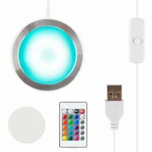 Howarx 3D Printer LED Lamp Kit 001 Remote Contorl with RGB Color, Compatible with Bambu lab H2D/A1/A1mini/P1S/P1P/X1C Makerworld Maker's Supply Hardware kit 5V USB Powered, RGB Color