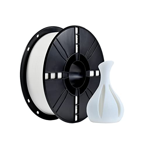 iBOSS PLA Plus (PLA+) 3D Printer Filament 1.75mm,1kg Spool (2.2lbs) Toughness Enhanced 3D Printing Filament,Dimensional Accuracy +/- 0.02mm,1.75mm PLA Plus Filament,Fit Most FDM Printer(White)