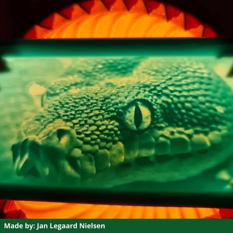 Green filament for lithophanes