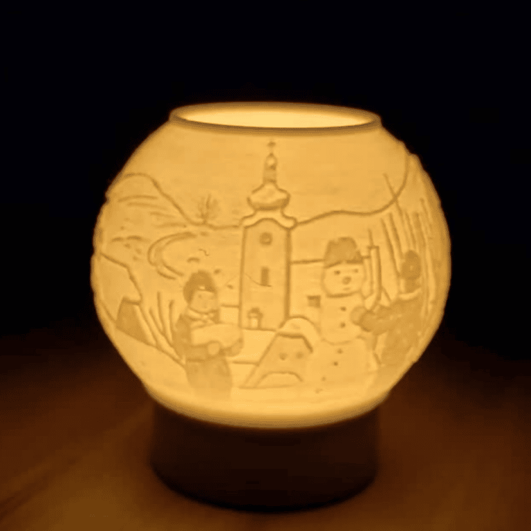 Ikea candle lithophane