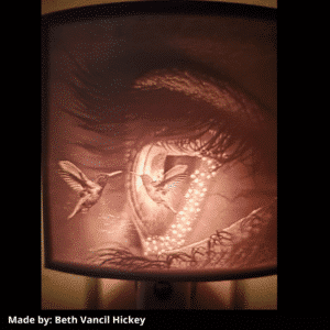 Ziro matte white PLA Beth Vancil Night Light