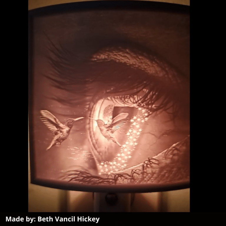 Ziro matte white PLA Beth Vancil Night Light